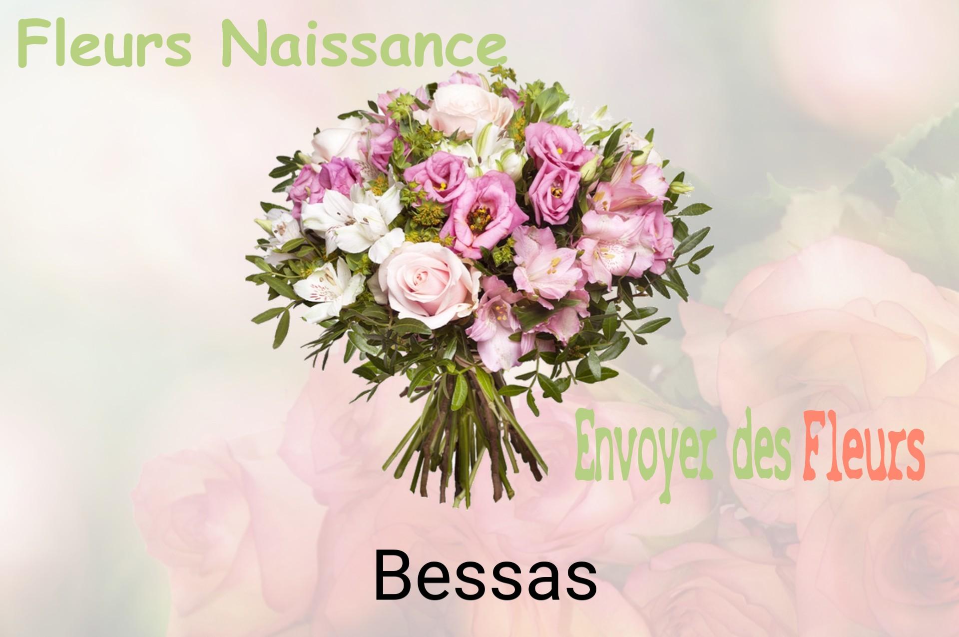 Bouquet de fleurs de naissance livré à Bessas